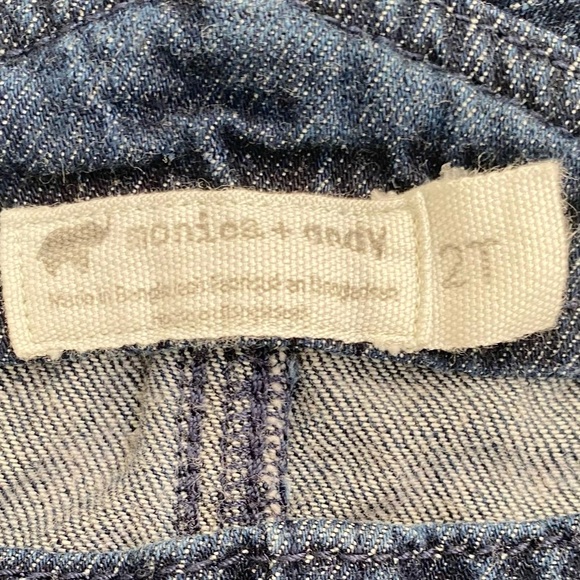 Monica + Andy Toddler Denim Shortalls | Size 2T | NWOT - Picture 4 of 6